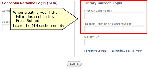 create pin
