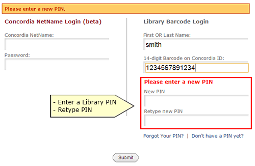 create pin
