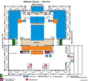 Webster Fifth Floor Map