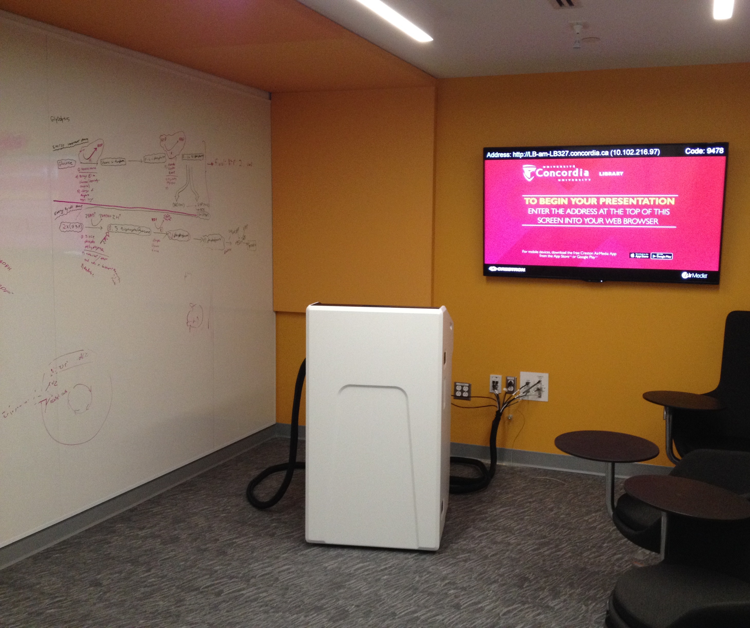 Presentation practice room
