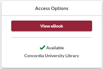access options for ebook