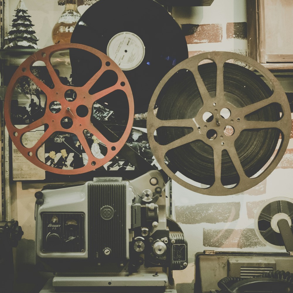 photo of a film projector
