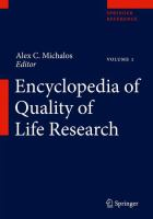 Encyclopedia of quality of life research