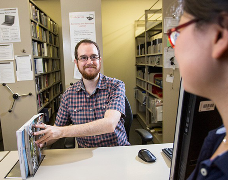 Webster Circulation Desk