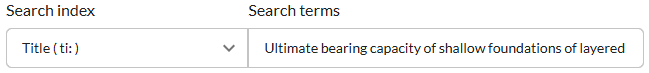Title search in the Sofia Discovery tool